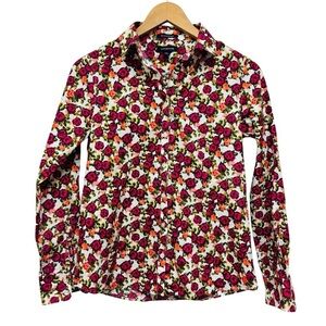 Land’s End Floral No Iron Button Down Shirt